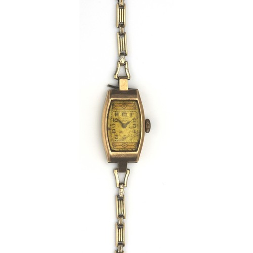 491 - A GOLD LADIES UNION SPECIAL WRISTWATCH