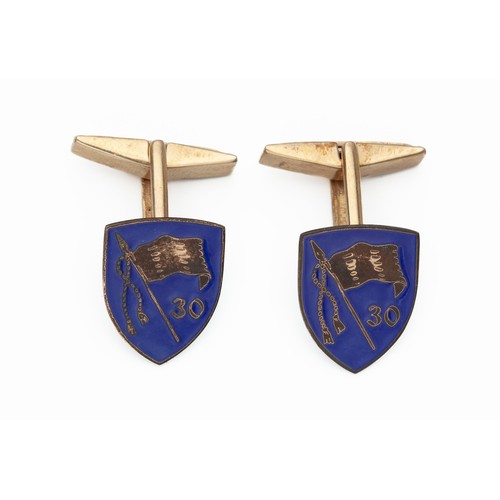 1396 - A PAIR OF CUFFLINKS, LONDON, 20TH CENTURY