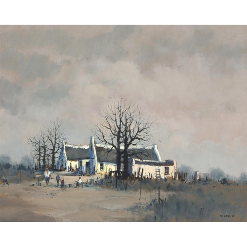 1313 - Mel (Melvin) Brigg (South African 1950 - ) FIGURES AND FARM COTTAGE