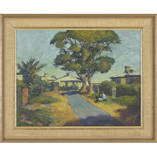 1061 - George Milwa Mnyaluza Pemba (South African 1912 - 2001) STREET SCENE