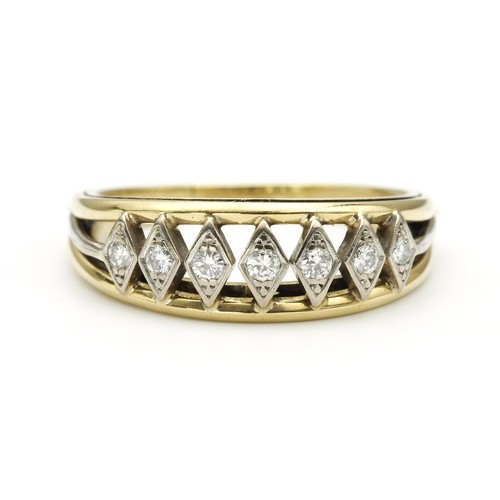 1423 - A DIAMOND ETERNITY RING, 0.60 CARATS, CIRCA 1950