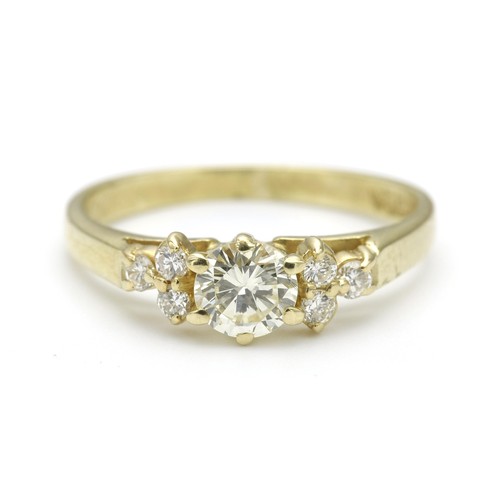 1416 - A DIAMOND DRESS RING, 0.50 CARATS