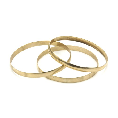 1388 - THREE GOLD BANGLES