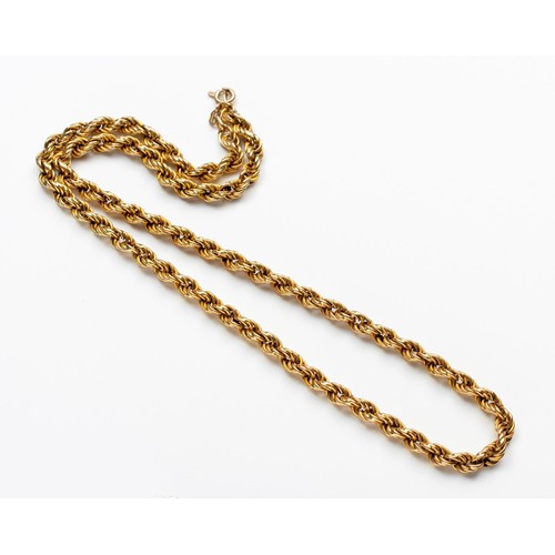 1376 - A GOLD ROPE CHAIN