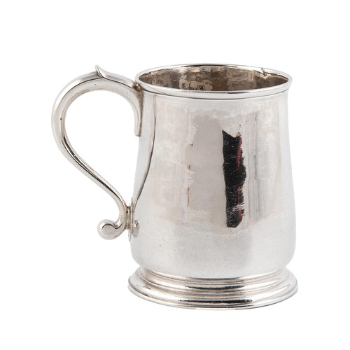 622 - A GEORGE II SILVER CHRISTENING MUG, CHARLES MARTIN, LONDON, 1732