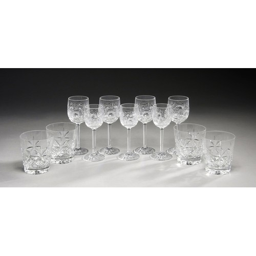 598 - AN ASSORTED COLLECTION OF HEAVY CUT CRYSTAL GLASSWARE