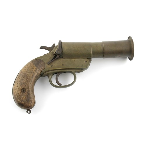 365 - A BRASS FLARE GUN