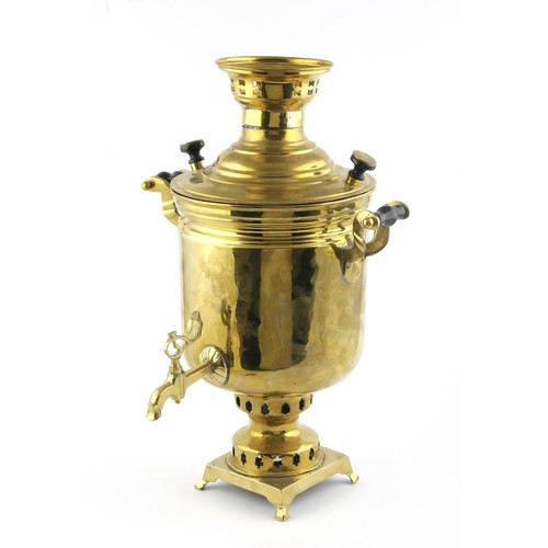 414 - RUSSIAN BRASS SAMOVAR, CIRCA 1900