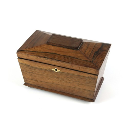 397 - A REGENCY TEA CADDY