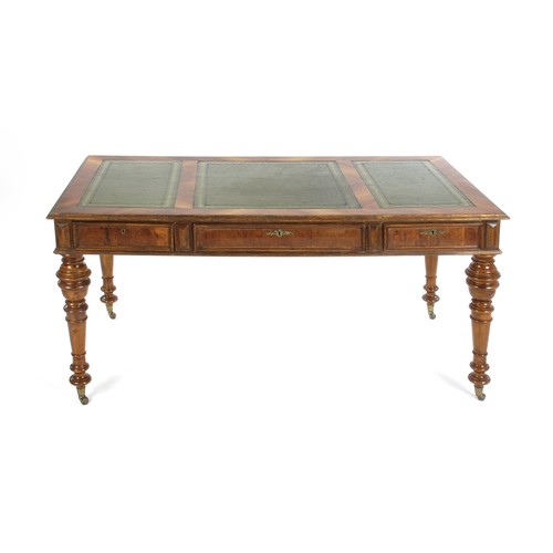 609 - A SIMULATED KINGSWOOD WRITING TABLE