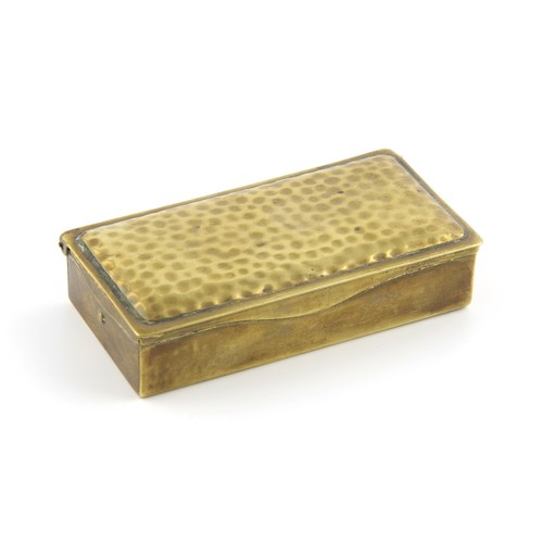 371 - A BRASS STAMP BOX