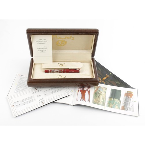 382 - AN OMAS THE STUGGLE MANDELA 80TH BIRTHDAY FOUNTAIN PEN