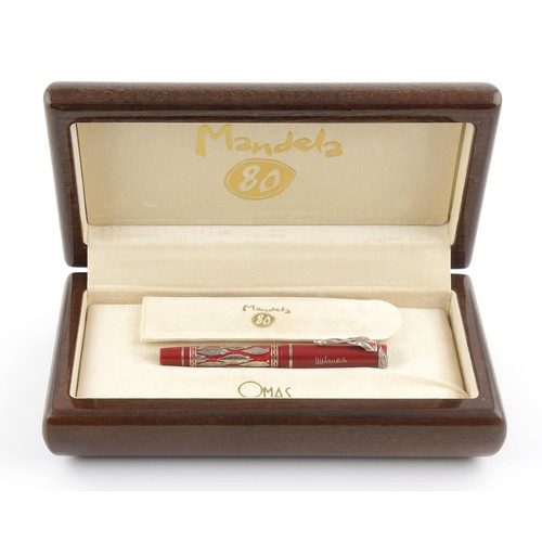 382 - AN OMAS THE STUGGLE MANDELA 80TH BIRTHDAY FOUNTAIN PEN