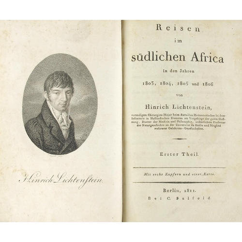 65 - REISEN IN SUDLICHEN AFRICA IN DEN JAHREN 1803, 1804, 1805 UND 1806 (IST EDITION, 1811-1812, 2 VOLS.)... 