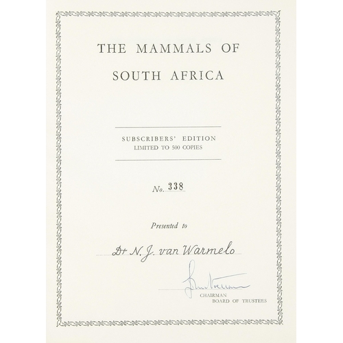 80 - THE MAMMALS OF SOUTH AFRICA (LIMITED DELUXE EDITION) by Austin Roberts