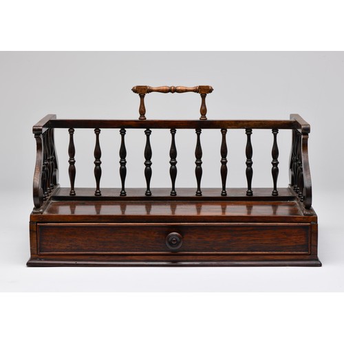 1130 - A REGENCY PERIOD ROSEWOOD BOOKSTAND IN THE MANNER OF GILLOWS OF LANCASTER