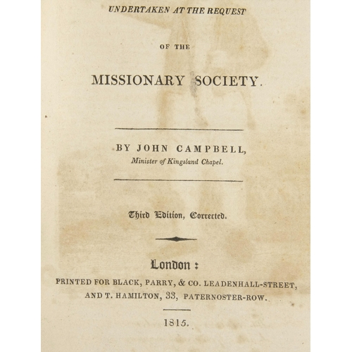 1 - TRAVELS IN SOUTH AFRICA (THIRD EDITION, 1815) by Rev. John Campbell