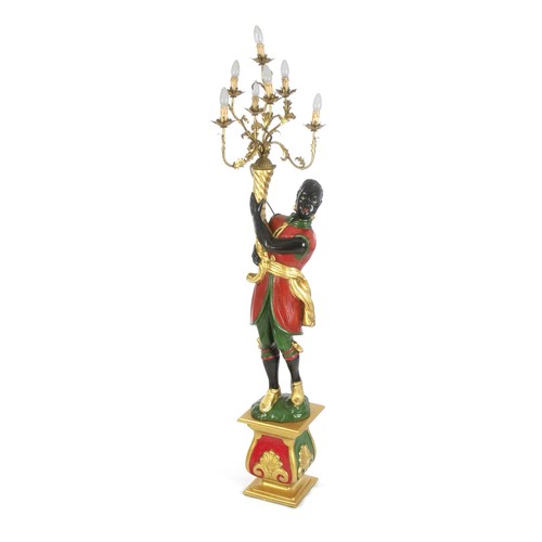 962 - A BLACKAMOOR SIX-LIGHT STANDING LAMP