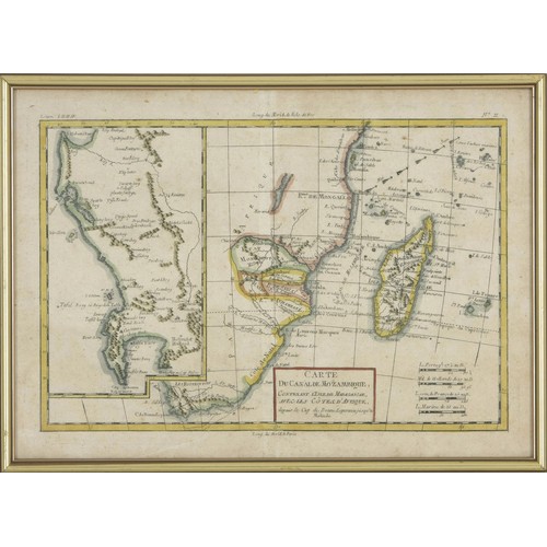 133 - MAP OF MOZAMBIQUE, COMPILED BY LONG DE MERID, PARIS