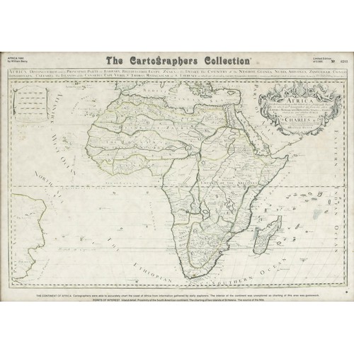 134 - A MAP OF AFRICA, THE CARTOGRAPHERS COLLECTION