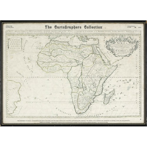 134 - A MAP OF AFRICA, THE CARTOGRAPHERS COLLECTION