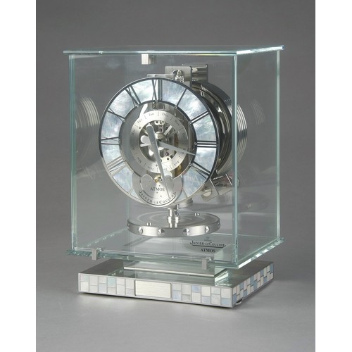 510 - A JAEGER-LECOULTRE 564 LIMITED EDITION ATMOS BIRTH DATE CLOCK WITH MONTH AND MOON PHASES, CIRCA 2010