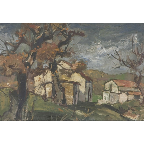 Gregoire Johannes Boonzaier (South African 1909 - 2005) HOUSES AMONG TREES