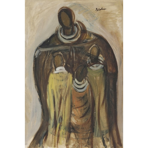 1051 - Carl Adolph Büchner (South African 1921 - 2003) ROBED FIGURES