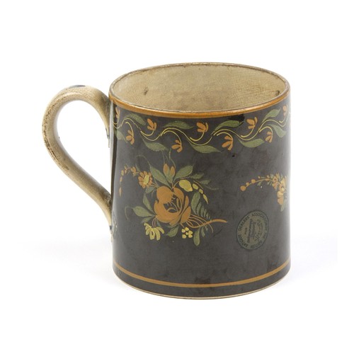 611 - A HAND PAINTED TANKARD