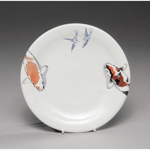 634 - A MERVYN GERS 'KOI' PLATE