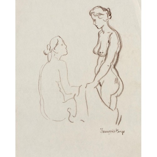 361 - Francois Krige (South African 1913 - 1994) SEATED NUDE; TWO FIGURES; SEATED FIGURE WITH HEAD RESTING... 