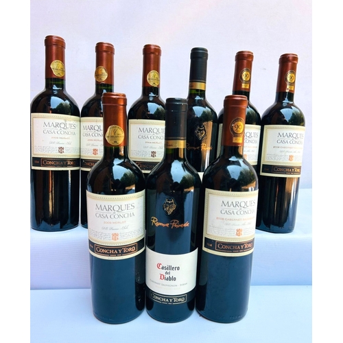 162 - Explore Chile, 9 Bottles, Provenance: Restaurant Mosaic Wine Cellar Collection