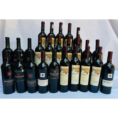163 - Beyerskloof Vintage Collection, 25 Bottles, Provenance: Restaurant Mosaic Wine Cellar Collection