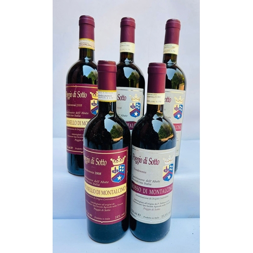 166 - Premium Fattoria Poggio di Sotto Collection, 5 Bottles, Provenance: Restaurant Mosaic Wine Cellar Co... 