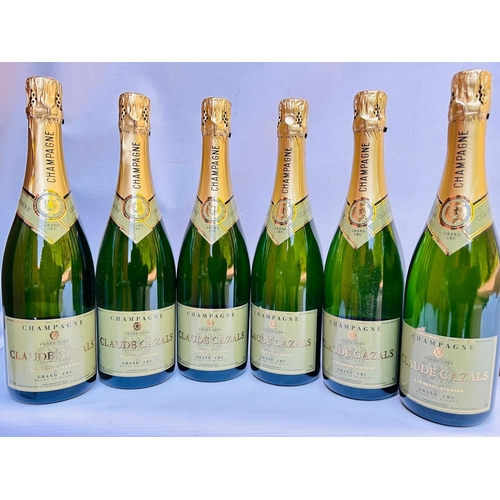 174 - 6 x NV Champagne Claude Cazals Cuvée Vive Blanc de Blanc (750ml), Provenance: Restaurant Mosaic Wine... 
