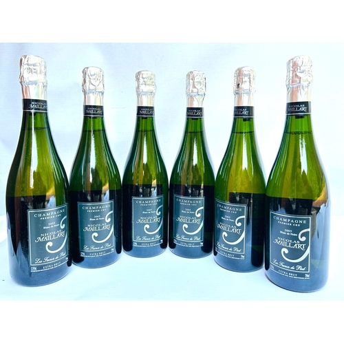 182 - 6 x 2005 Champagne Nicolas Maillart Blanc de Noirs Le Francs de Pied Premier Cru, Provenance: Restau... 