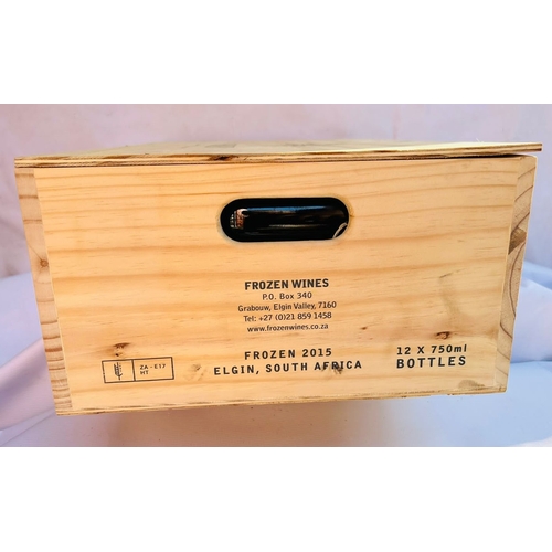 198 - 12 x 2015 Koen Rose (Spioenkop) Frozen (Wooden Case) (750ml), Provenance: Restaurant Mosaic Wine Cel... 