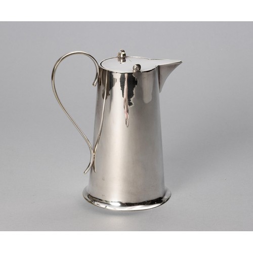 827 - AN ELECTROPLATE COFFEE POT, KIRBY, BEARD AND CO