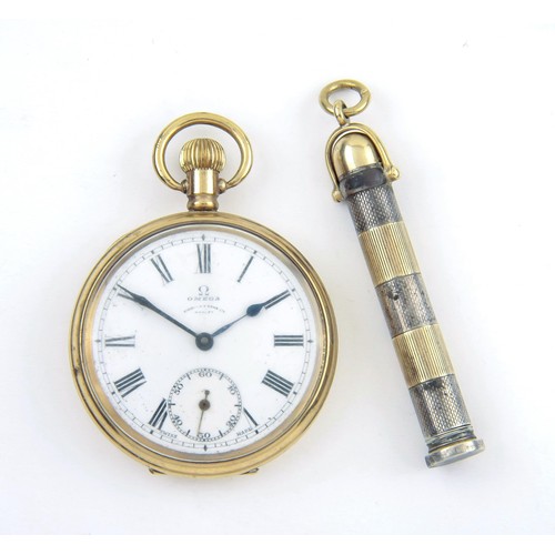 949 - AN OMEGA POCKET WATCH