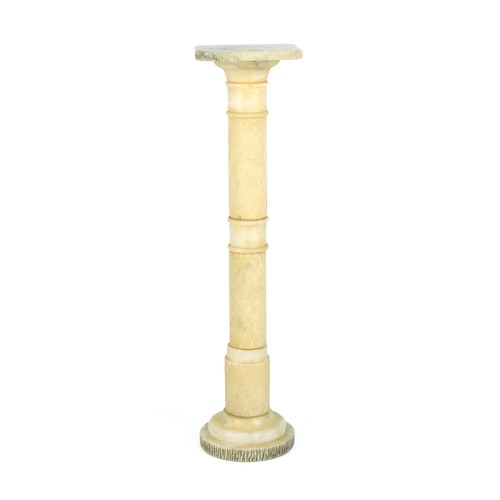 645 - A MARBLE PEDESTAL, EARLY 20TH CENTURY