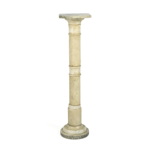 645 - A MARBLE PEDESTAL, EARLY 20TH CENTURY