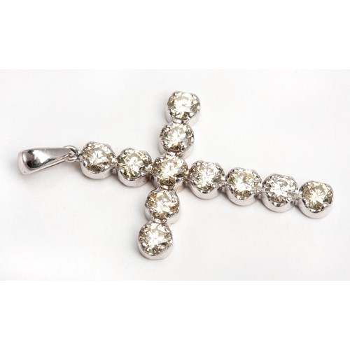 129 - A DIAMOND CROSS 1,50 CARATS