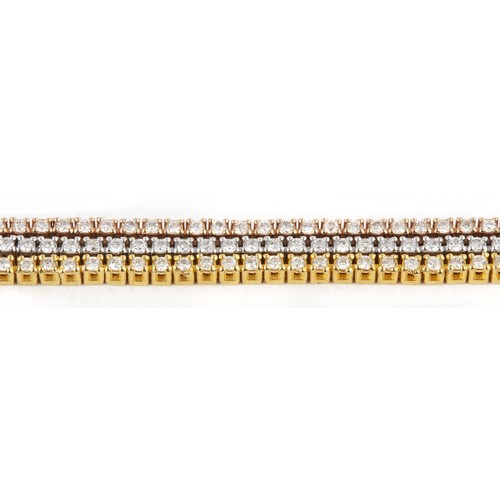 142 - A DIAMOND TENNIS BRACELET 4,00 CARATS