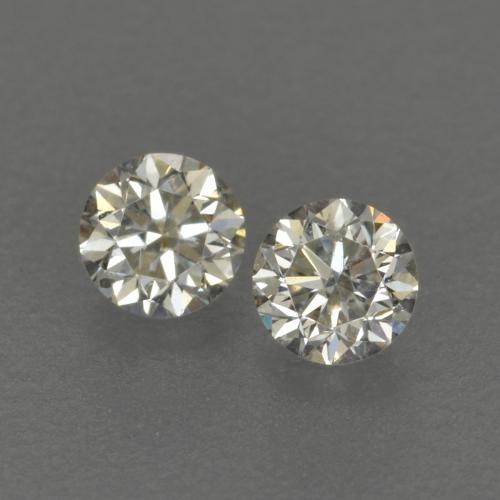 173 - A PAIR OF UNSET DIAMONDS, 1.37 CARATS