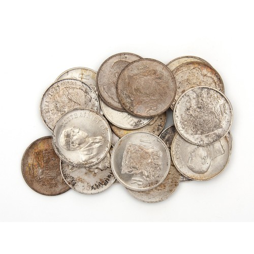 672 - SOUTH AFRICAN SILVER ONE RAND COINS