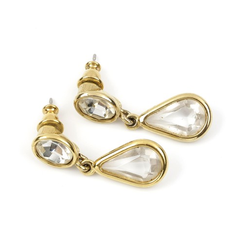 692 - A PAIR OF GOLD-PLATED EARRINGS