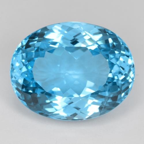 504 - AN UNSET AQUAMARINE, 2.85 CARATS