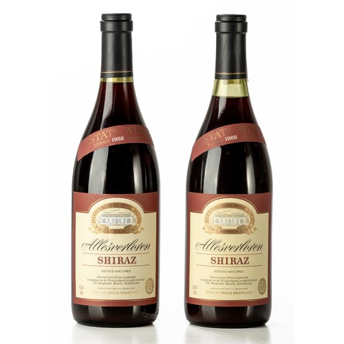 11 - 1988 Allesverloren Shiraz2 x bottles - 750ml