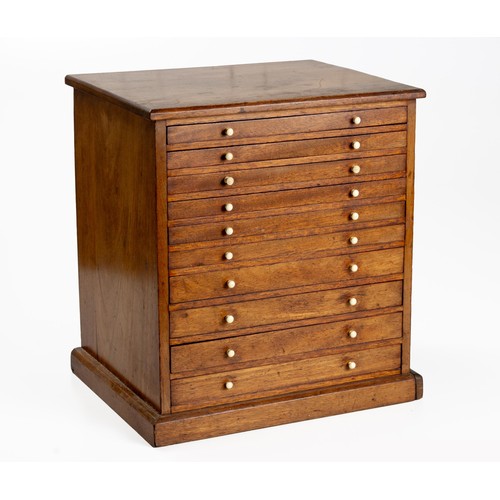 209 - A MAHOGANY SPECIMEN CABINET