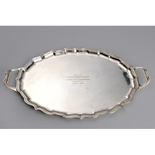 705 - AN ELECTROPLATE TRAY, MAPPIN AND WEBB